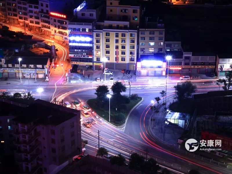 安康夜景 美出新高度 一起来分享.