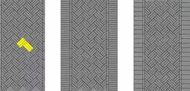 人字铺丨席纹铺丨工字铺人字铺一:适合直线型园路和矩形场地人字铺二