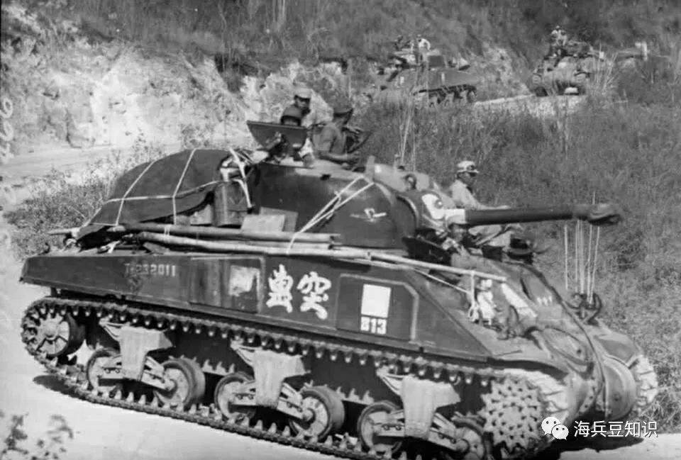 第二次世界大战期间,中国驻印军使用的m4a4"谢尔曼"中型坦克最后题