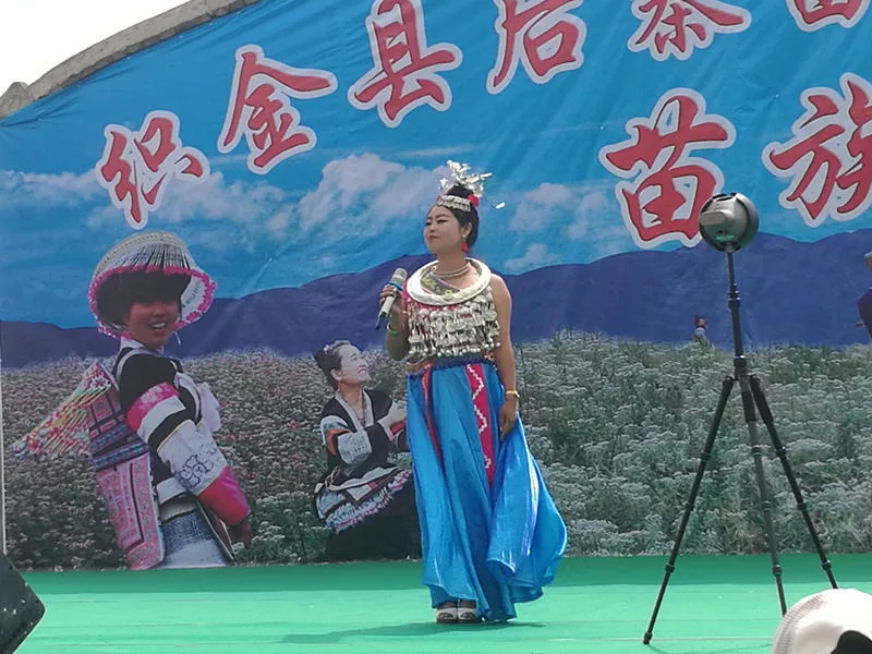 各地同胞齐聚织金公鸡山苗族跳花节太火爆