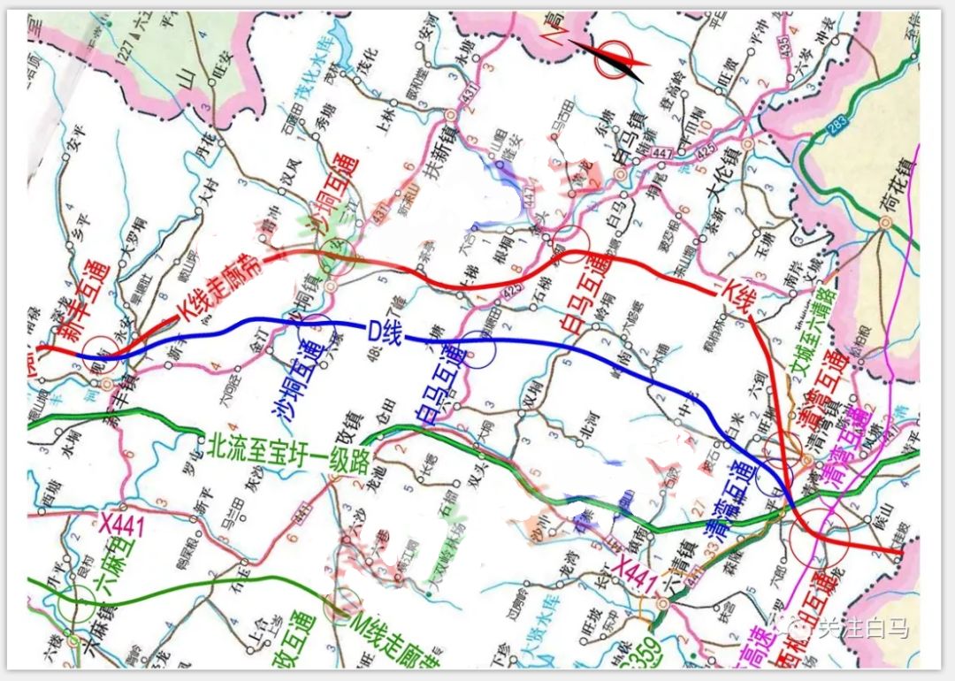 拟建北流至高州公路推荐方案起于北流市清水口镇木蔃塘,与规划玉林东