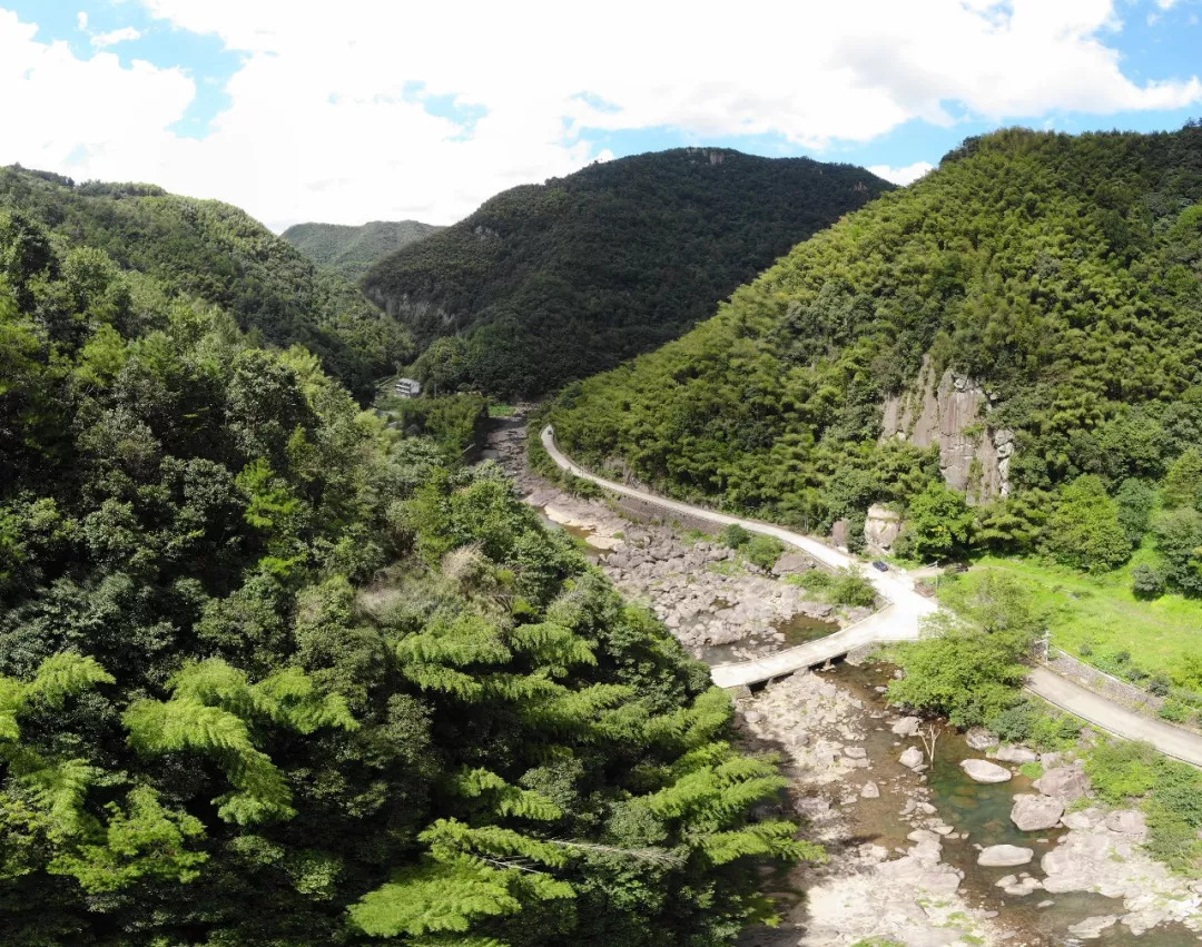 村华观景平台进入四明山后山路十八弯(往李家坑方向)从章水镇沿着皎口