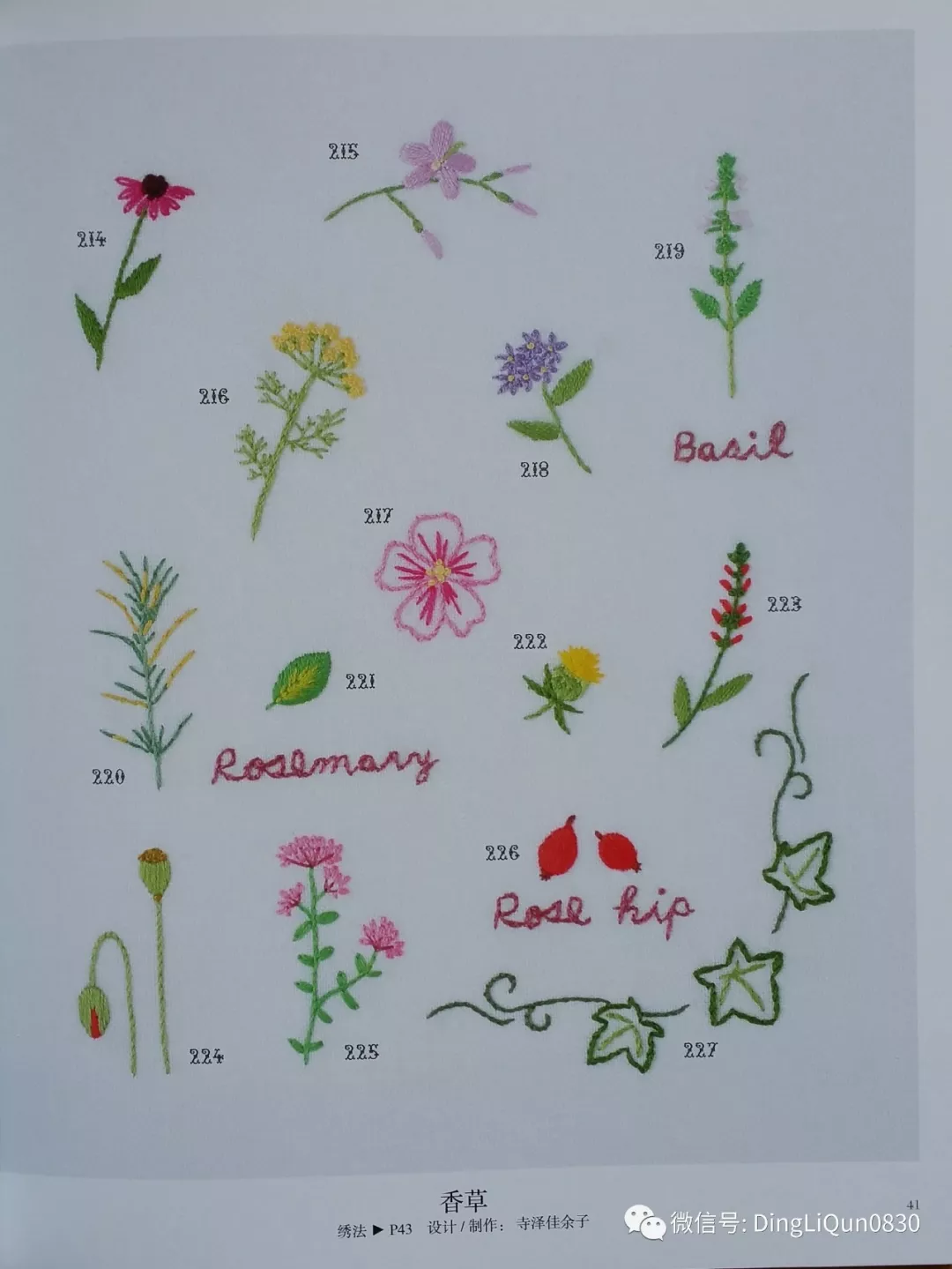 【刺绣教程】清新花草刺绣580款(中文收藏版)_图案