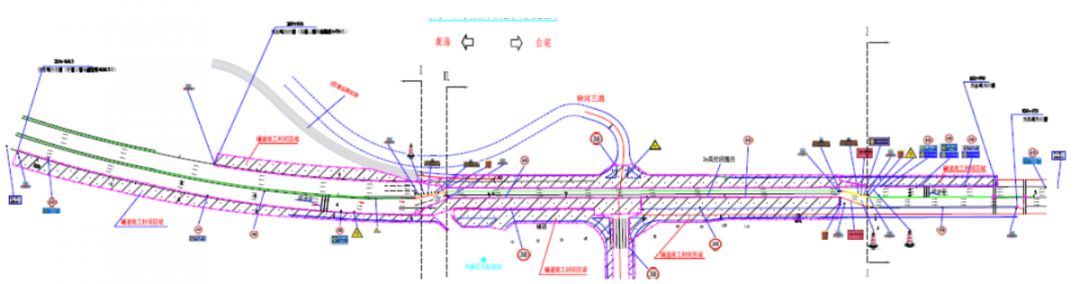 锦河三路节点内交通疏导布置图