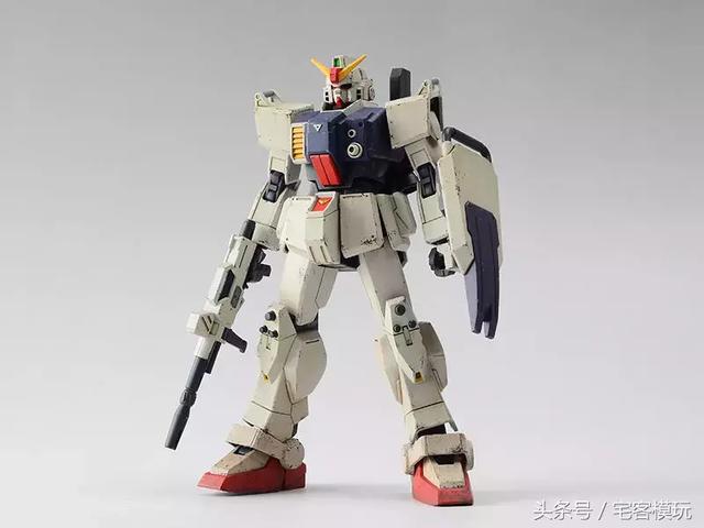 模型製作范例：筆塗+輕度舊化 HGUC 陸戰型高達教程 時尚 第93張