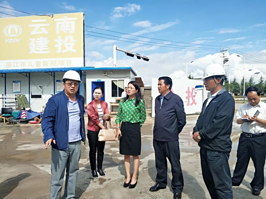 丽江市人民政府副市长金振辉调研卫生项目建设工作