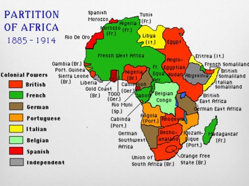 1884~1985年的西柏林会议,西方列强确立了针对非洲的瓜分规则,到一战