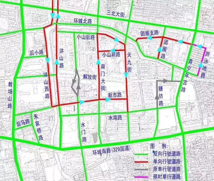 城区调整,新增数条单行线,网友:越看地图越混乱!_道路