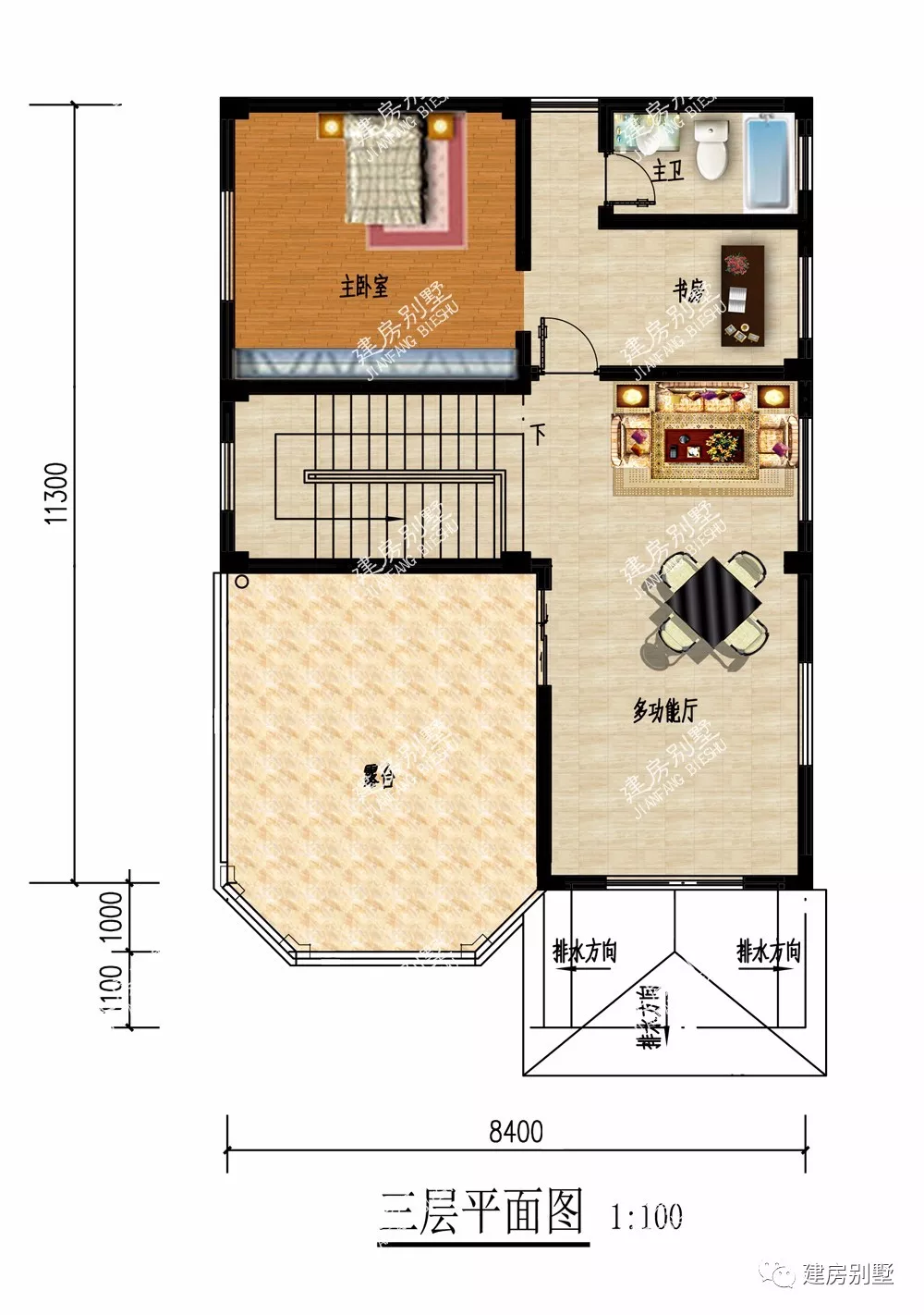 小面宽的3栋农村自建房,第一栋带架空层,外用楼梯太出色