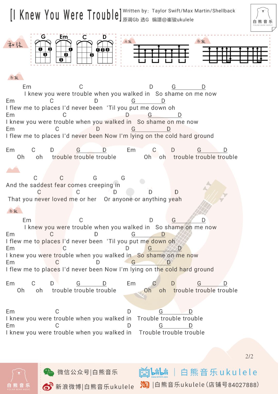 泰勒斯威夫特歌曲简谱_简谱泰勒斯威夫特