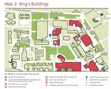 专业解析爱丁堡大学附最全校园地图