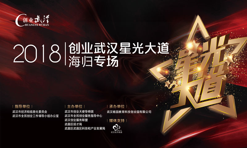 谁是最强王者?2018创业武汉星光大道海归专场下周三终极对决