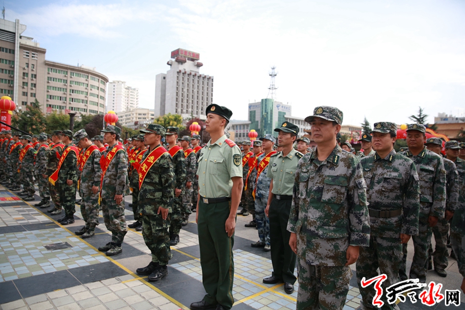 天水市举行新兵入伍欢送大会 1200名新兵踏上征程