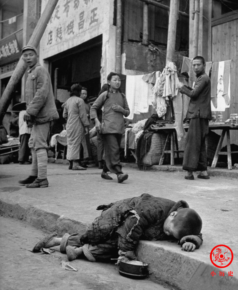 民国湖南饥荒老照片:饿殍遍野的真实社会场景