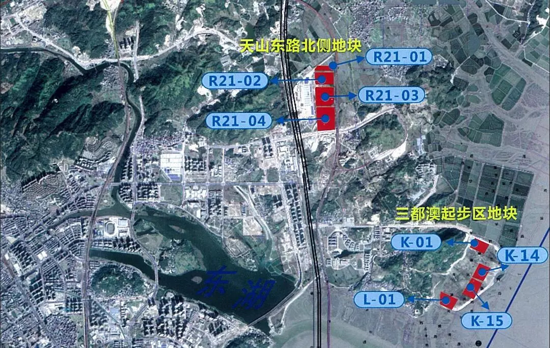 本次主推地块之一德三都澳新区启动区地块小计310亩.