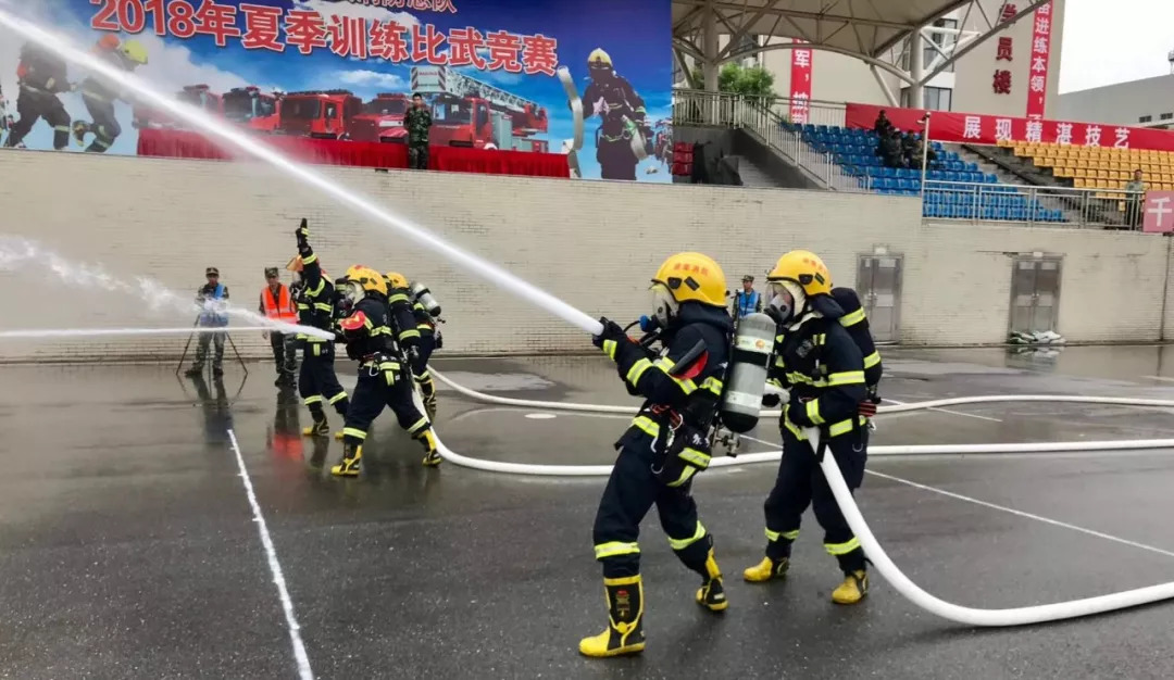 超燃湖南省消防部队开展夏季训练比武