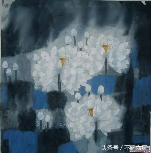 袁运甫 画荷 内容出自转载 我们致力于精彩内容推送,转载仅作观点