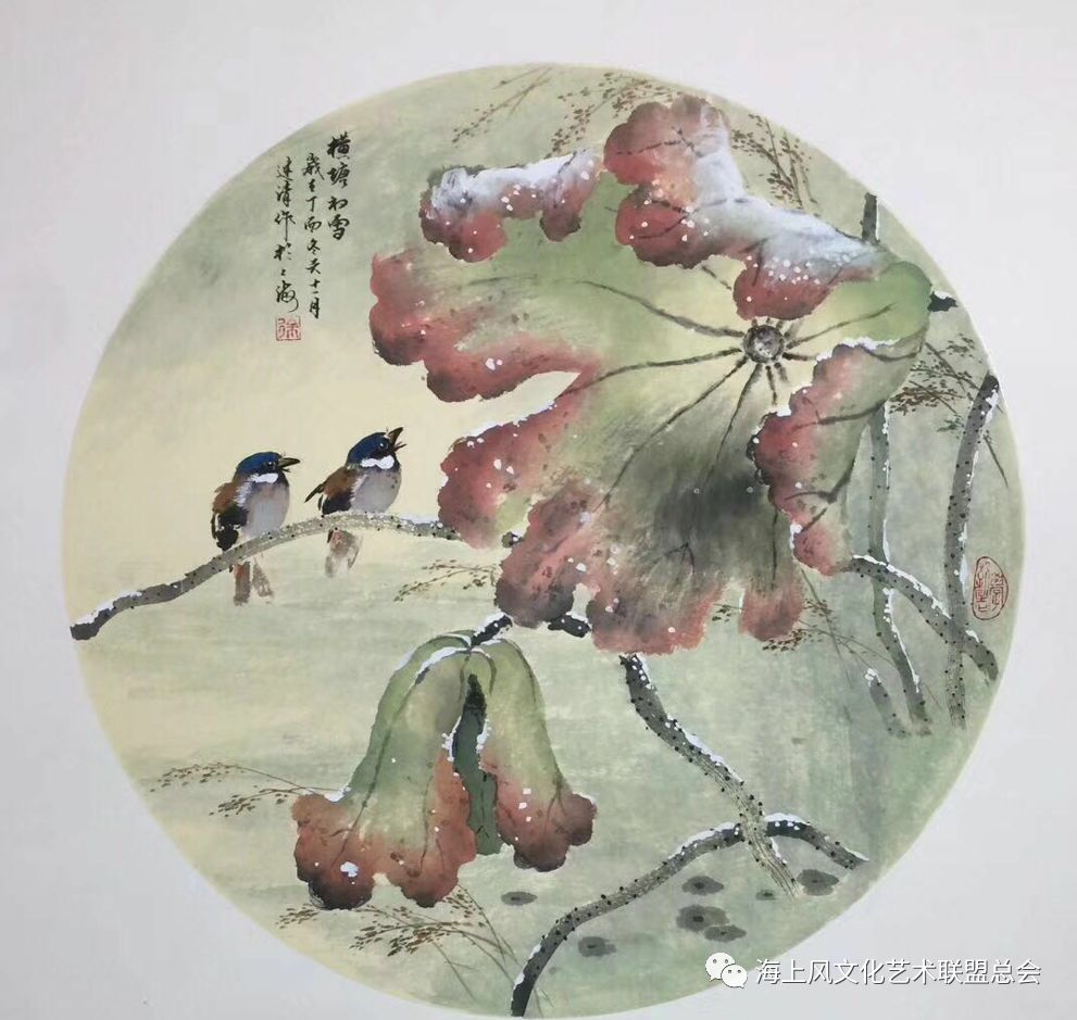 华文视讯@海上风&书画《西画的形,国画的魂》——徐建清老师的画作