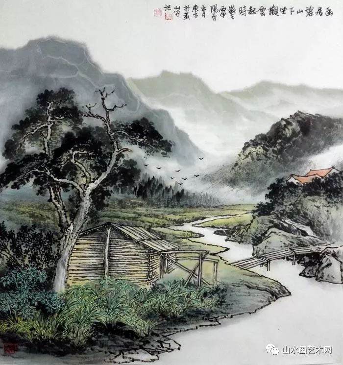 心灵的故乡-刘东方先生山水画精品赏析(高清大图)