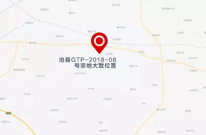 沧县gtp-2018-20号位于位于旧州镇东关村内,出让面积为3407.