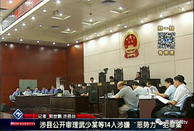 涉县公开审理武少某等14人涉嫌"恶势力"犯罪案