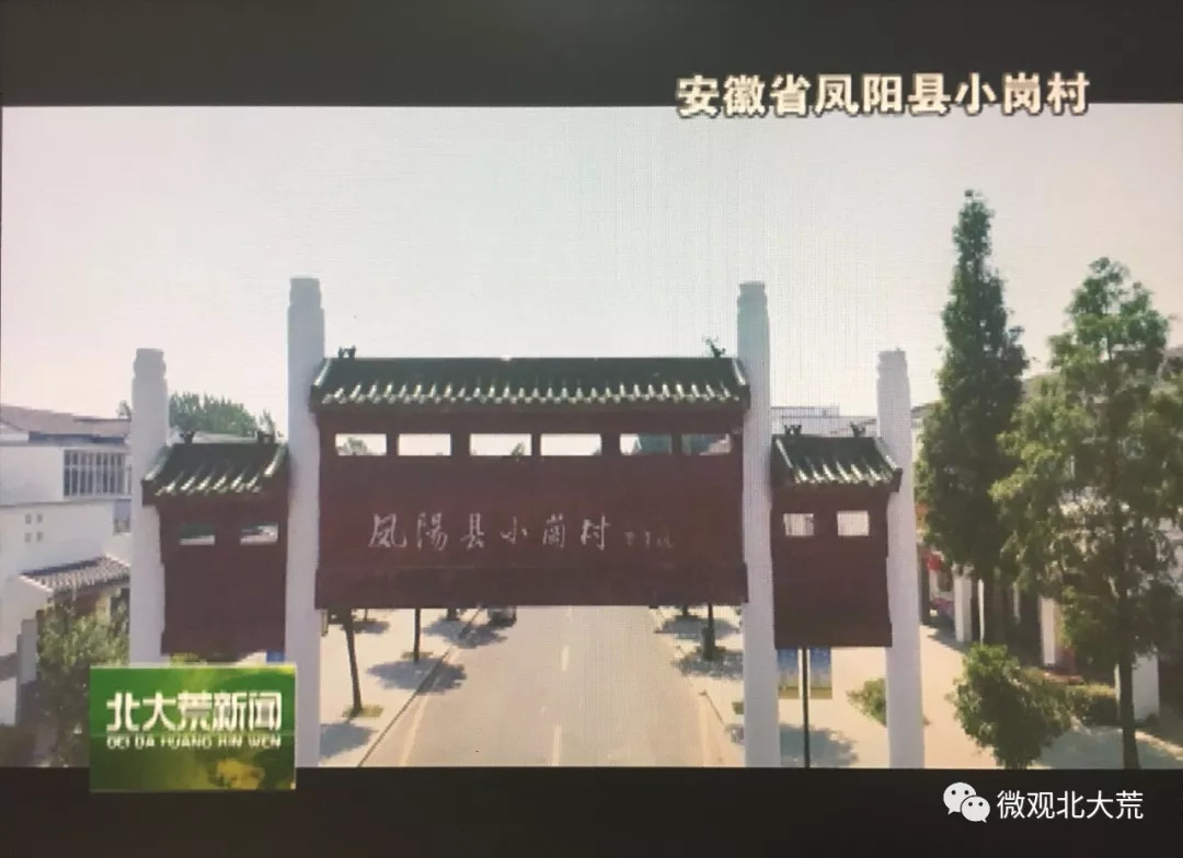 这里是安徽省凤阳县小岗村,四十年前,十八位农民以"托孤"的勇气按下