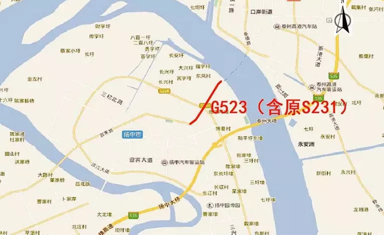 扬中即将告别无国道历史g523年底正式通车