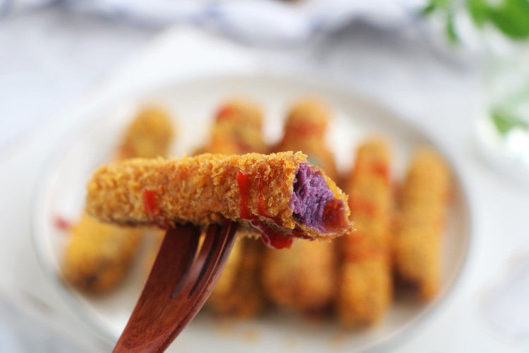 紫薯和肉怎么吃