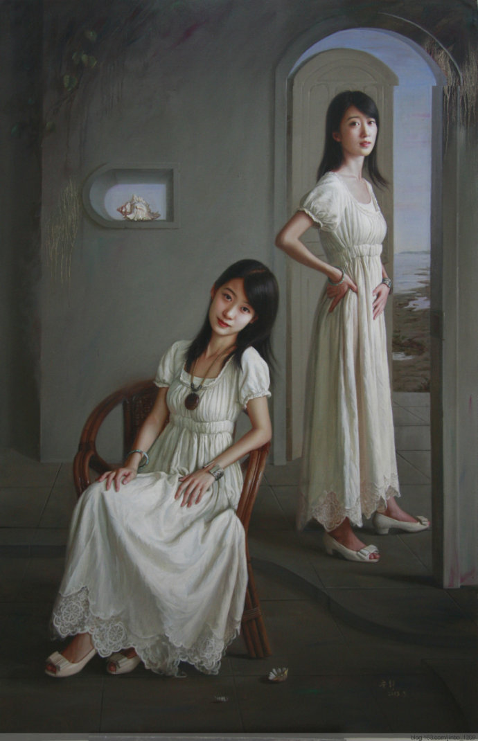 中国女画家安静油画人物作品欣赏