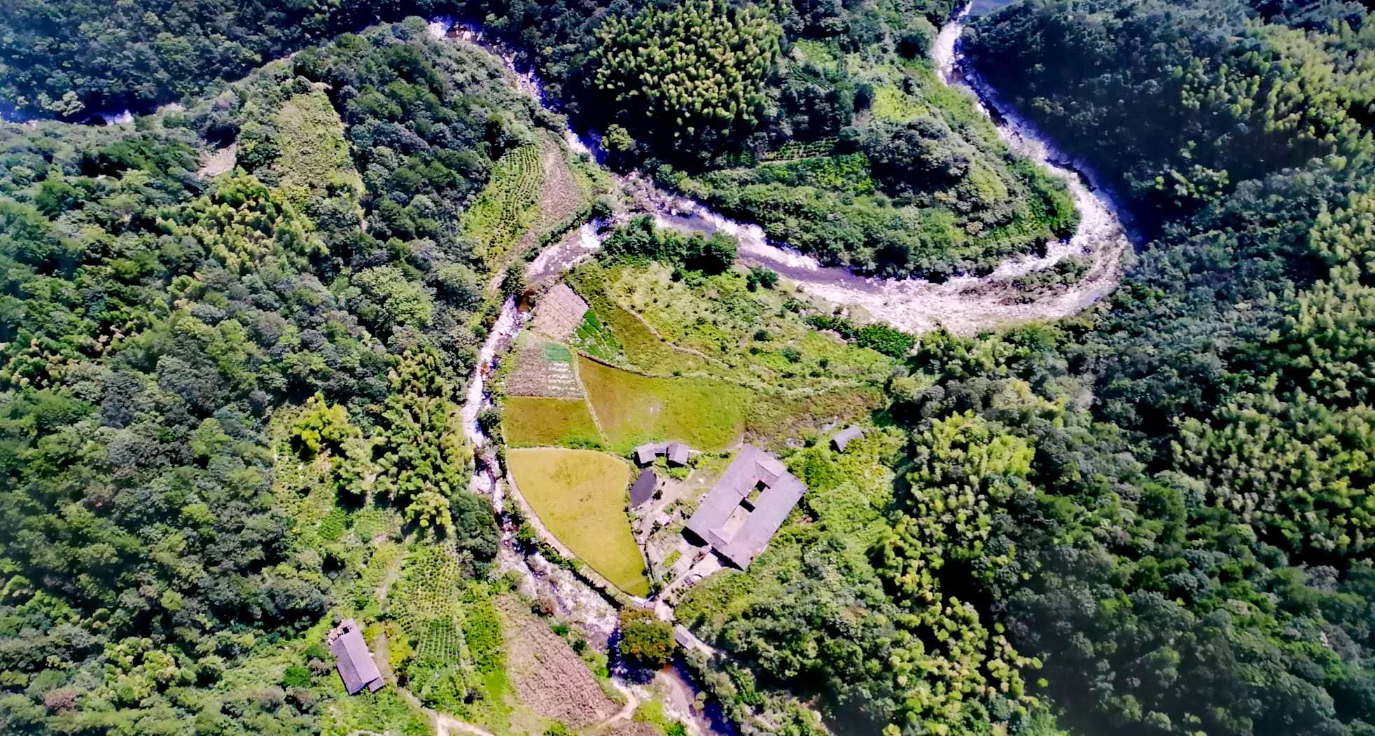 霍山山水画廊漫水河