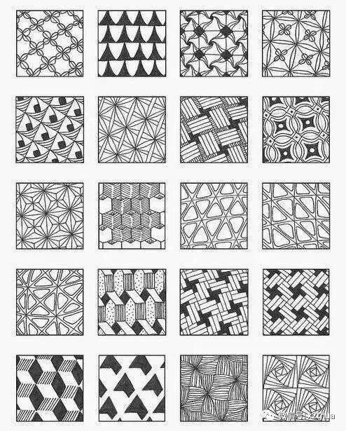 儿童画线描元素组合集中资料