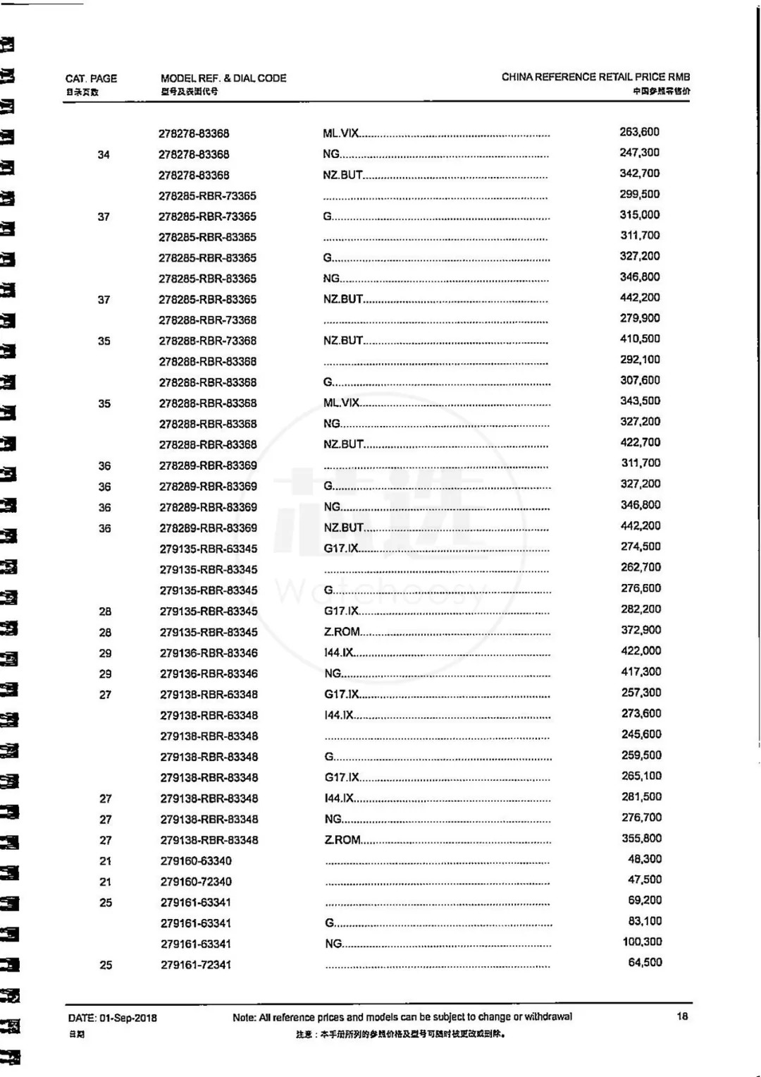 独家！劳力士2019年最新官方价格表，最贵居然要475万！