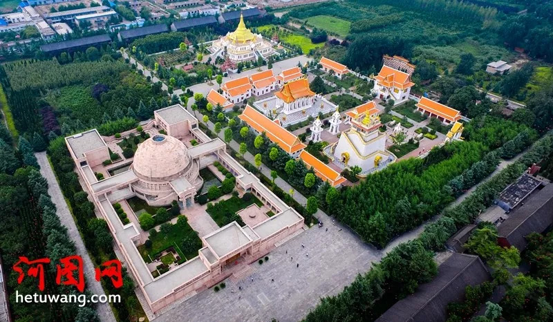 航拍释源祖庭白马寺,万国佛殿异域风情,洛阳文化名片