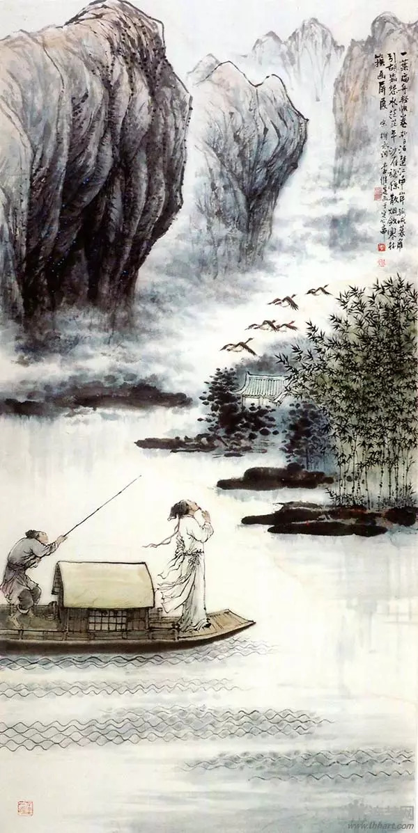 《火焰山》(国画彩色) 2006年1月 连环画画报 李天心合作 《爱与仇》