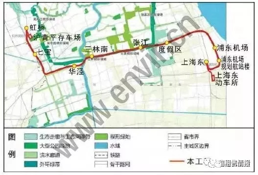 最新上海机场联络线将与13条轨道交通线路换乘含市域线路