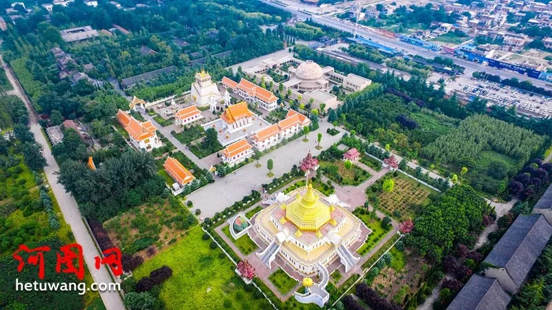 航拍释源祖庭白马寺,万国佛殿异域风情,洛阳文化名片