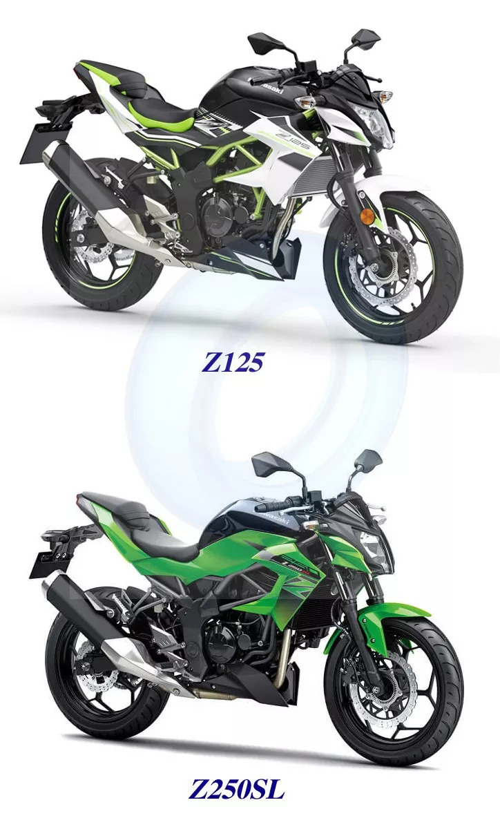 下图:ninja 250sl 下图:z250sl