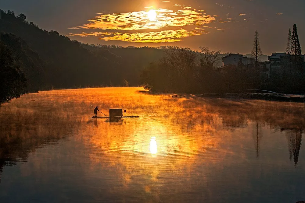 秋之婺源:日暮拉开,清风徐来,夕阳有诗情,黄昏有画意