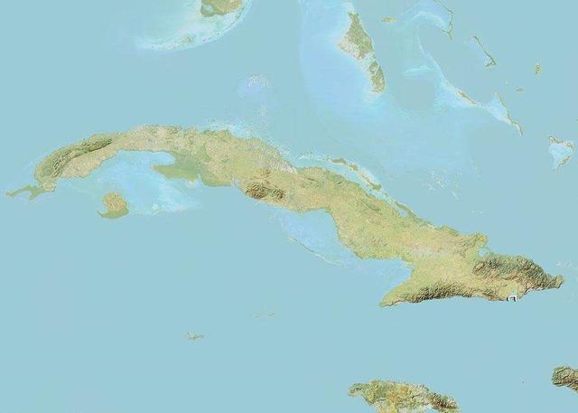 古巴地形图
