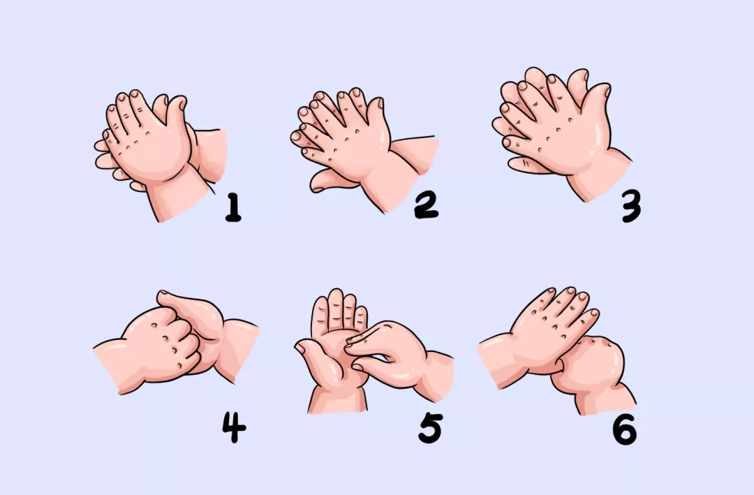 母婴 正文  疾控中心推荐六步洗手法,教会孩子用正确的方式洗手.