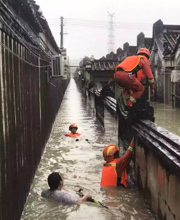 潮汕水灾 手绘