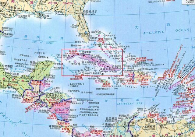 处在墨西哥湾和加勒比海之间,是一个位于加勒比海北部的群岛国家,其中