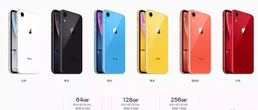 有6个颜色的iphone xr