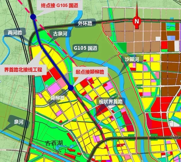 界首路北接线工程明年8月中旬可完工_城市