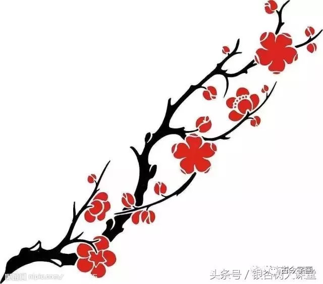 《芥子园》:梅花的画法