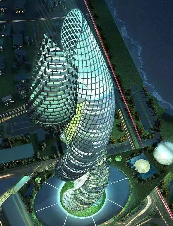 anara大楼可以说是迪拜最奇特最脑洞大开的建筑了,大楼形状像超大