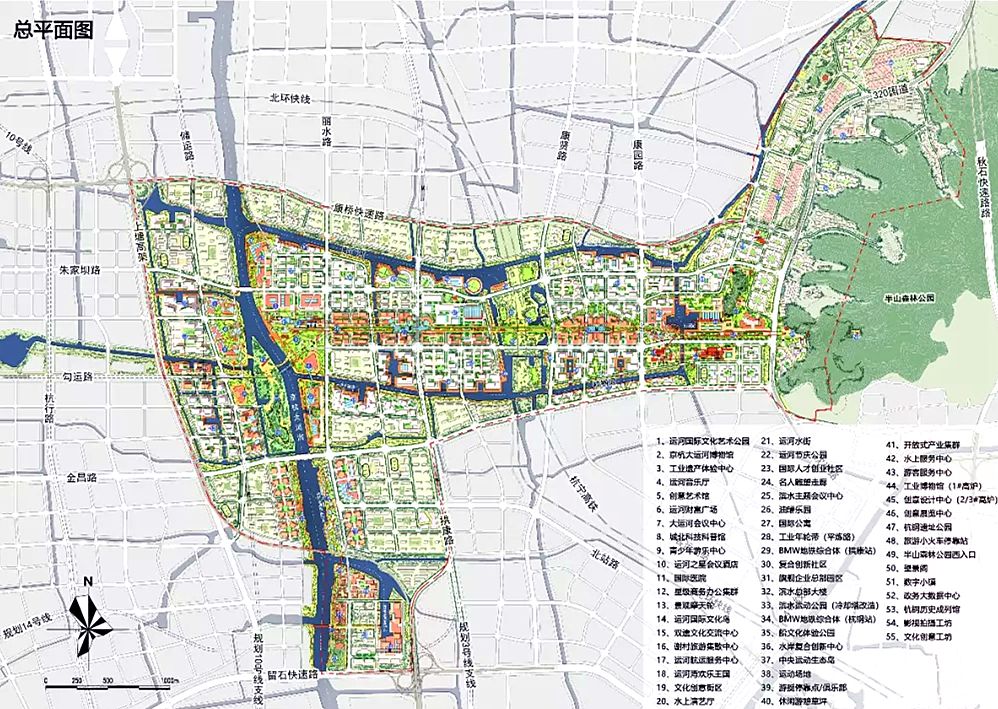 规划惊艳大运河新城城市设计备选方案出炉这将是杭州新的增长极
