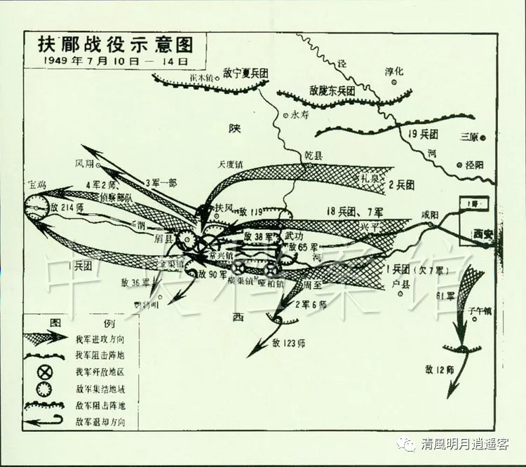 扶眉战役,张达志当先锋,黄新廷任主攻,罗元发,张贤约辅助侧击,许光达