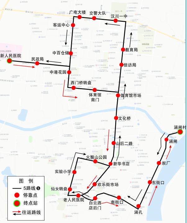 2018年汉川最全的公交路线图!值得收藏