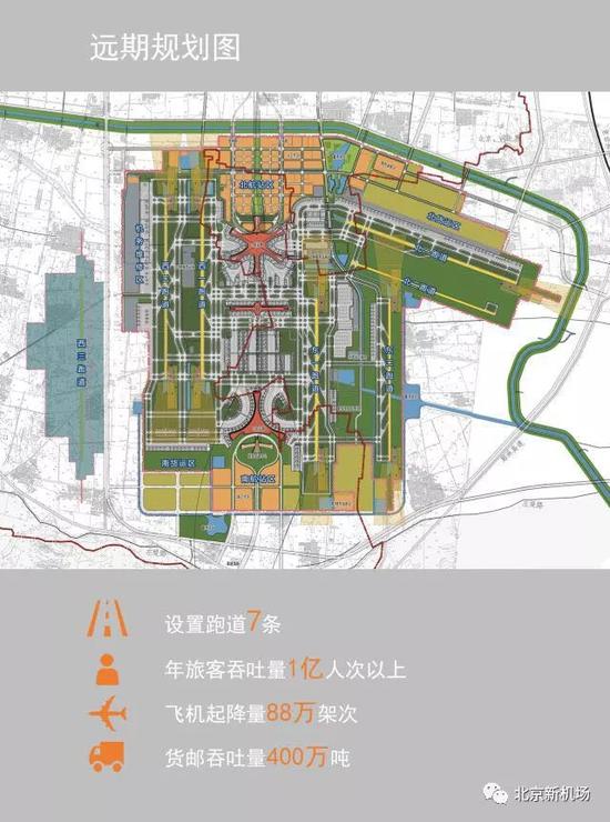 北京大兴国际机场揭秘:一次建4条跑道